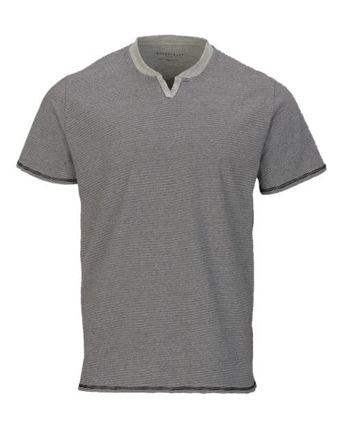 Men's Striped V-Notch T-Shirt