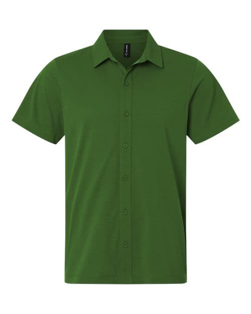 Men's Pro-Flex Sorona® Button Down Short Sleeve Shirt