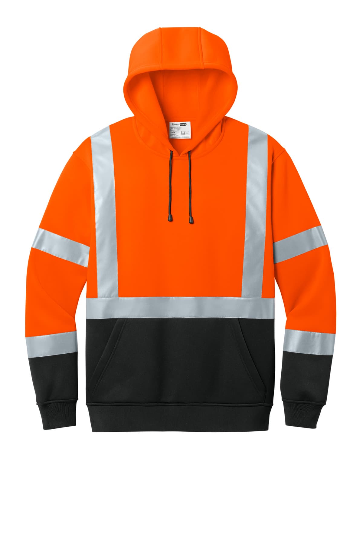 CornerStone ANSI 107 Class 3 Heavy-Duty Fleece Pullover Hoodie