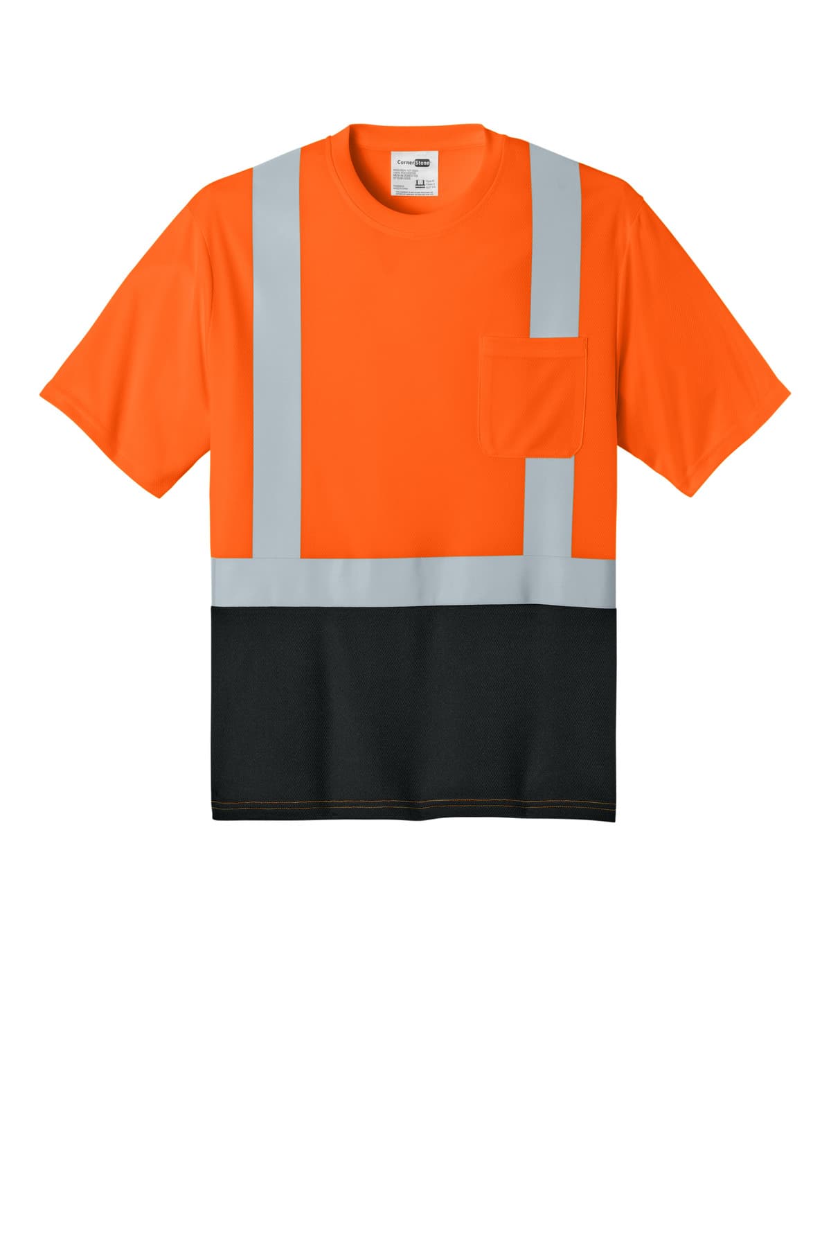 CornerStone ANSI 107 Class 2 Short Sleeve Mesh Blocked Tee