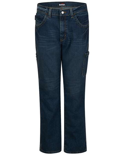 Men's Extended Sizes Stretch Denim Dungaree Jeans