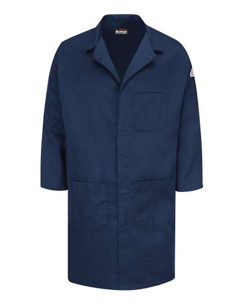 Men's Concealed Snap Front Lab Coat - EXCEL FR® ComforTouch® - 6 oz.