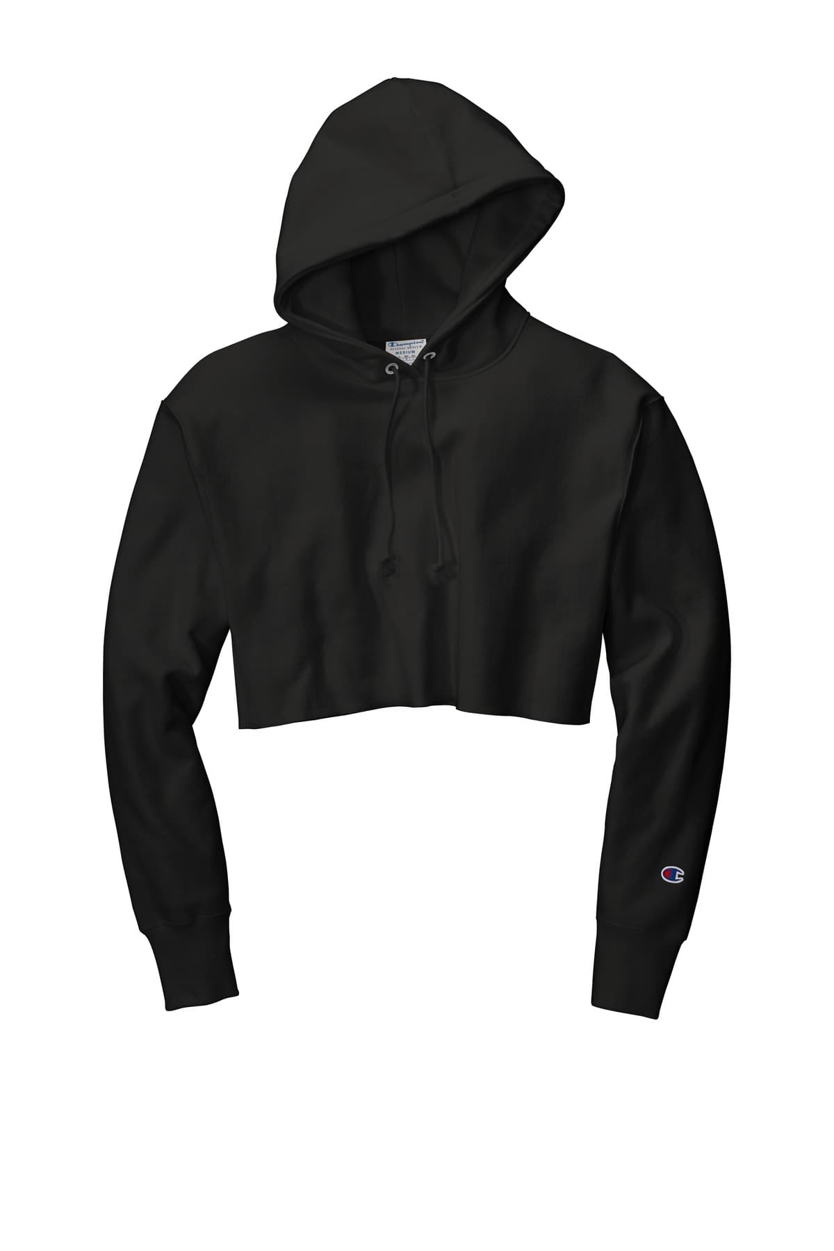 Champion Women's Reverse Weave Cropped Cut-Off Hooded Sweatshirt